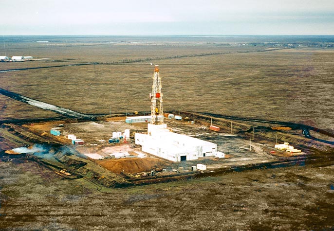 Буровая № 22 пробурена в 1999 г. на Чинаревском месторождении Буровая № 22 пробурена в 1999 г. на Чинаревском месторождении